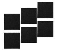 HOOWIFFY Square Garbage Can Charcoal Filter Replacement Pads 6pcs Black