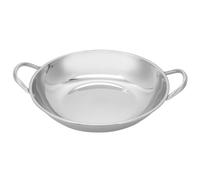 HOOWIFFY Stainless Steel Hot Pot for Instant Noodles and Delicacies, Thickened Non-Magnetic Flat Bottom Pot, Safe and Healthy Material, Easy to Wash Kitchen Cooking Utensil for Household
