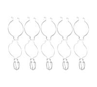 HOOWIFFY Stainless Steel Spring Sealing Buckles Sturdy Storage Container Clamps 5pcs with Quick Release for Wide Mouth Glass Jars for Home Canning and Food Preservation