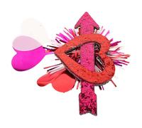 HOOWIFFY Valentines Day Heart Hair Clips for Women, Red Sequin Heart-shaped Hair Barrettes with Felt Cloth and Iron Material, Comfortable and Versatile Use for Weddings and Birthdays
