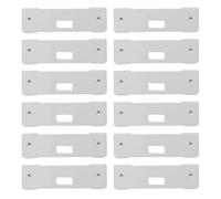 HOOWIFFY Vertical Blind Repair Tabs Replacement Clips High-strength Iron Material White Colour 20pcs for Window Blinds