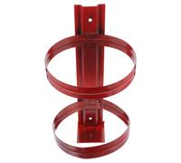 HOOWIFFY Wall Fire Extinguisher Rack Crimson Metal Fire Extinguisher Mount Wall-Mounted Easy to Install Simple Design for Home and Office Safety