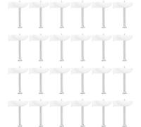 HOOWIFFY Wall Pegs and Multimaterial Compatibility Easy Installation 45pcs White Abs Sturdy Cable Staples and Wire Staples for Wall Fabrics and Wallpaper for Hotels and Stages