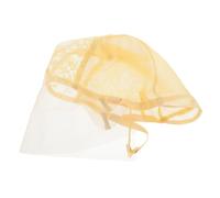 HOOWIFFY Wig Cap with Replaceable Base Suitable for Formal Events and Casual Outings Beige Stocking Cap and Comfort Features, Stylish Cloth and Mesh Material for Women