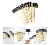 HOOWIFFY Wood Blackboard Topper 20pcs Wooden Message Blackboard Signs Plant Labels for Garden Use