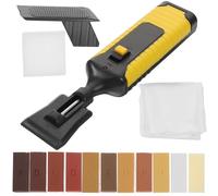 HOOWIFFY Wood Floor Repair Kit with Wax Blocks and Abs Tool for Fast Heating and Rebuilding, for Scratch Repair and Restoration of Wood Flooring and Furniture in Home
