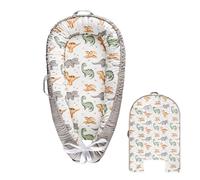 Hooyax Baby Lounger Cover, Cotton Baby Nest Cover, Baby Lounger Replacement Cover，Reversible Newborn Lounger Cover for Boys Girls, Dinosaur（Cover Only