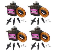 HOOYIJ 4 Pack MG90D 9g Digital Micro RC Servo Full Metal Gear 270 Degree Mini Servos Motor Upgraded SG90 for Arduino RC Smart Car Robot Arm 450 Aircraft Boat DIY PWM500-2500（Controllable Angle
