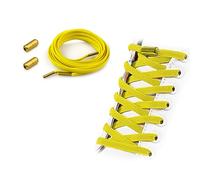 HooySprs No Tie Elastic Shoelaces,Flat Shoelaces with Metal Buckles, Shoelaces Replacement, Elastic No Tie Shoe Laces for Sneakers Kids/Adults Adjustable Laces (Y-White)