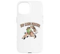 Hop Along Partner Frog Riding a Rabbit Case for iPhone 15