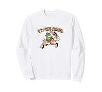 Hop Along Partner Frog Riding a Rabbit Sweatshirt