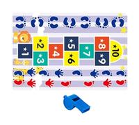 Hop and Count Rug - Colorful Jumping Play Mat with Numbers for Children, Early Learning Nursery Carpet | Toddler hopscotchs Rug for Boys Age 3-5, Fun Activity Floor Mat for Daycare, Classroom, Bedroom