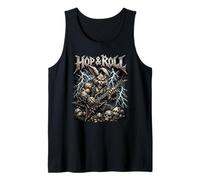 Hop and Roll Heavy Metal Bunny Electric Guitar Rabbit Rocker Tank Top