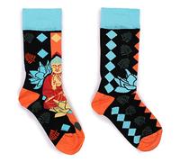 Hop Hare Bamboo Socks - Blue Buddha & Lotus S/M