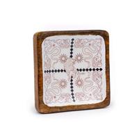Hop Hare Big Enameled Square Trinket Tray - Lion & Snakes Jewelry Holder