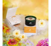 Hop Hare Crystal Magic Flower Candle - The Lion KDMD Orange One Size