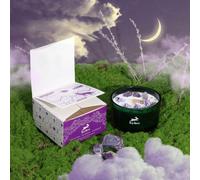 Ancient Wisdom Magic Candle with Flowers and Gems Hop Hare - Handmade Soy Wax Candle - 9x5cm (The Moon)