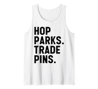 Hop Parks Trade Pins Cute Them Park Lover and Pin Collector Tank Top