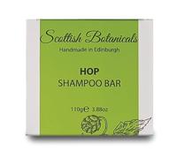 Hop shampoo bar - Shine, and elasticity, Strengthens Hair, Vegan, Cruelty Free, No SLS or Parabens, Handmade in UK, 110g, Scottish Botanicals by DIANA DRUMMOND