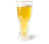 Hop Side / Upside Down Pint Beer Glass With Novelty Design - Keeps Drinks Cold / Insulated / Chilled