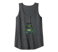 Hop to It: Leaping Frog Motivational Pond Life Tank Top, Women, Dark Heather Grey, XXL