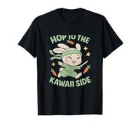 Hop to the Kawaii Side Anime Rabbit Ninja Design T-Shirt