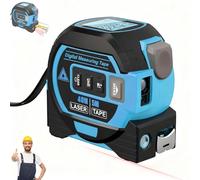 HOPASRISEE 2026 New the Almighty Ruler, Multifunctional Almighty Ruler 3 in 1 Infrared Laser Tape, Digital Tape Measure for Measuring Distance, Area, Volume & Pythagorean Theorem(Blue,40M)