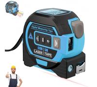 HOPASRISEE 2026 New the Almighty Ruler, Multifunctional Almighty Ruler 3 in 1 Infrared Laser Tape, Digital Tape Measure for Measuring Distance, Area, Volume & Pythagorean Theorem(Blue,60M)