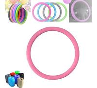 HOPASRISEE Cool Non-Slip Silicone Steering Wheel Protector, Steering Wheel Cover, Non-Slip Elastic Stretch Car Steering Wheel Cover, Universal Steering Wheel Cover (pink)