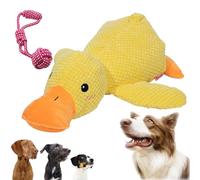 HOPASRISEE Emotional Support Duck for Dogs, Calming Duck, Zentric Dog Toy, The Mellow Dog Calming Duck, Quack-Quack Duck Dog Toy, Cute No Stuffing Duck with Soft Squeaker (Yellow-1PC)