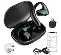 HOPASRISEE Meacode Ai Translation Earbuds, 3 in 1 Bluetooth Ai Translation Earbuds Real Time with 156, Noise Canceling, 30h Battery, Open-Ear Design, For Business, Learning & Travel (Black)