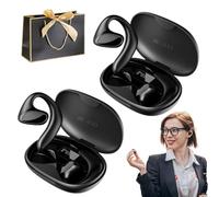 HOPASRISEE Talkbuds Translator, Qinux Talkbuds, Speak 140 languages in seconds - no Wi-Fi, no complicated apps, no stress, Ai Translation Earbuds Real Time for Travel Business Learning (Black-2pc)