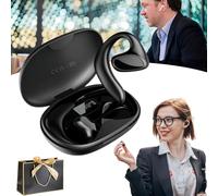 HOPASRISEE Talkbuds Translator, Qinux Talkbuds, Speak 140 languages in seconds - no Wi-Fi, no complicated apps, no stress, Ai Translation Earbuds Real Time for Travel Business Learning (Black)