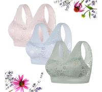HOPASRISEE Women's Orthopedic Anti-Sagging Bra, Posture Correcting Bra for Seniors, Breathable Push up Bra for Senior Women (UK, Alpha, 3XL, Regular, Regular, 3pcs-D)