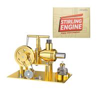 HOPBLOCK Stirling Engine Motor, Hot Air Stirling Engine Model, DIY Metal External Combustion Engine, Stirling Engine Construction Kit, Physical Model, Educational Toy