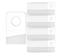 Hopbucan 1000 PCS Self Adhesive Hanging Tabs, 1x1-1/2 Inch Round Hole Hanger Hang Tag Hooks for Retail Store Supplies Display