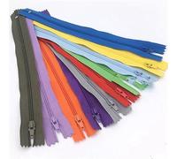 Hopbucan 100Pcs Closed End Nylon Coil Zippers Closed Tail Placket Zipper Tailor Sewing Craft (30cm)