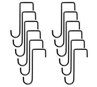 Hopbucan 12PCS Plant Hooks Hangers Garden over Fence Hooks for Hanging Baskets, Wall Hanging Fence Hooks for Lights