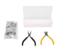 Hopbucan 194 Pcs Zipper Repair Kit, Replacement Zip Slider Zipper Replacement with 2 Mini Pliers, for Garment, Bag, Jackets,Tents