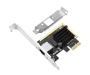 Hopbucan 2.5Gbps Gigabit Network Adapter PCI-E 2.5G Network Card RJ45 LAN Controller Card RTL8125B Chip Network Card