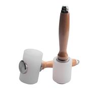 Hopbucan 2 Pcs Leather Carving Hammer,Leather Mallet,Wooden Handle Nylon Hammer,Leather Tools for Handmade DIY Leather Work
