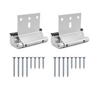 Hopbucan 2Pack Door Reinforcement Lock with Screws 3Inch Security Door Lock Home Proof Silver