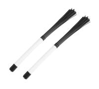 Hopbucan 2Pcs Cajon Brush Telescoping Drum Brushes Nylon Sticks Percus