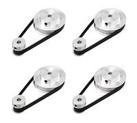 Hopbucan 4PS GT2 Synchronous Wheel GT2 Synchronous Wheel Model Mechanical Timing Belt 20&60 Teeth 5mm Bore Aluminum Timing Pulley