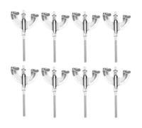 Hopbucan 8 Pcs Large Drum Hooks with Screws and Tension Rods for Drum Repair Accessories