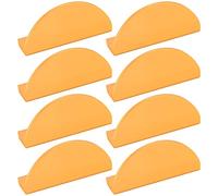 Hopbucan 8Pack Champagne Gold Drawer Pulls,2.5 Inch Half Moon Cabinet Drawer Pulls Kitchen Handles, Modern Cabinet Hardware Pulls