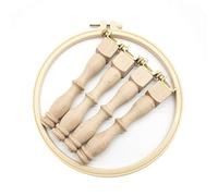 Hopbucan Adjustable Portable Wooden Embroidery Hoop Stand Set Stand Needlework Frame Rack Desktop Embroidery Stand