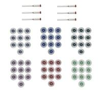 Hopbucan Bristle Disc Kit with 60PCS 1 Inch Bristle Disc Wheel Brushes Abrasive Brush Rotary Tool