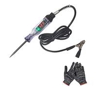 Hopbucan Car Truck Circuit Test Pen 6V/12V/24V DC Digital Test Pen Automotive Test Light Pen with Gloves