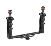 Hopbucan Dual Handles Aluminium Alloy Tray Stabilizer for Underwater Camera Housings Diving Camera Bracket
